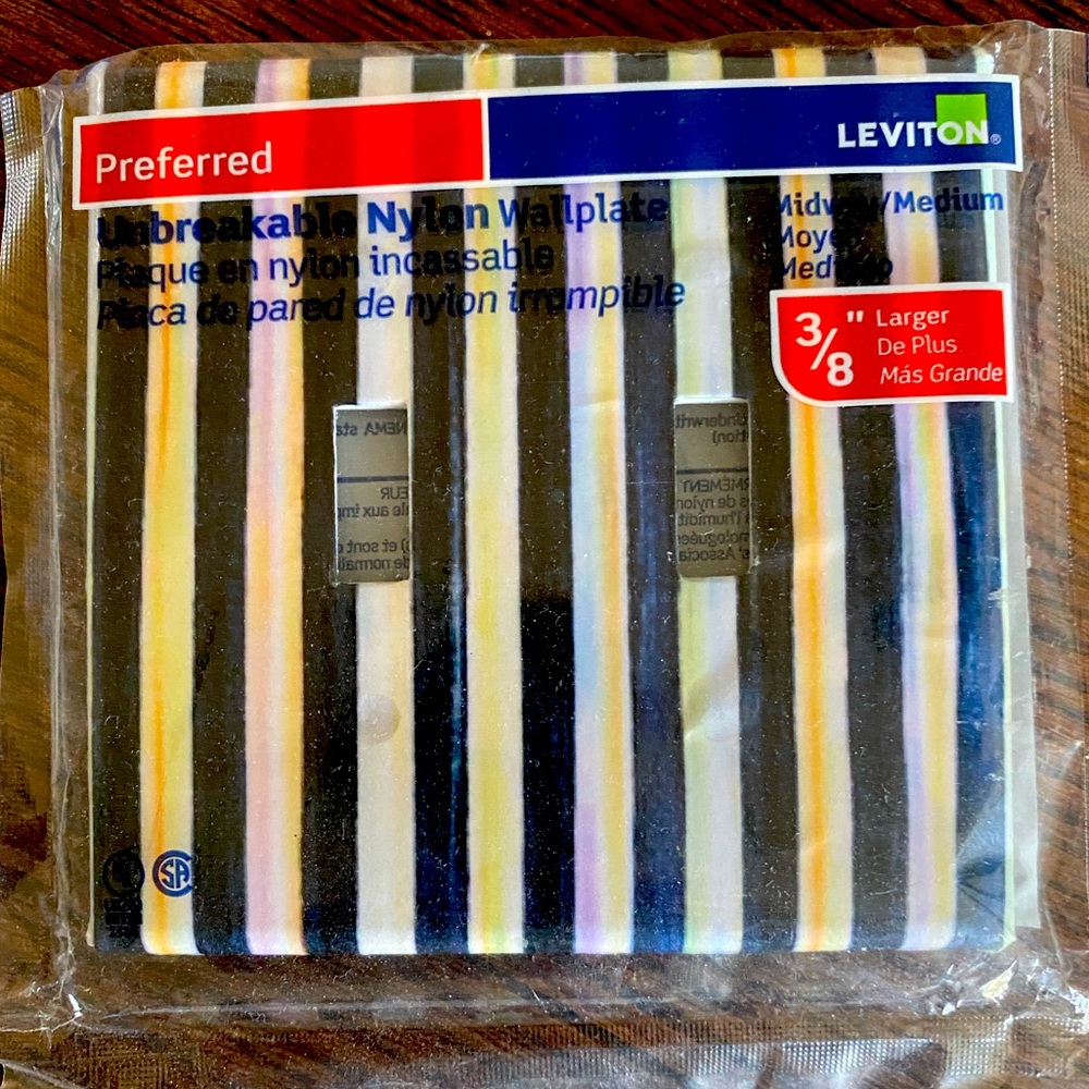 Leviton Unbreakable Nylon Wallplate